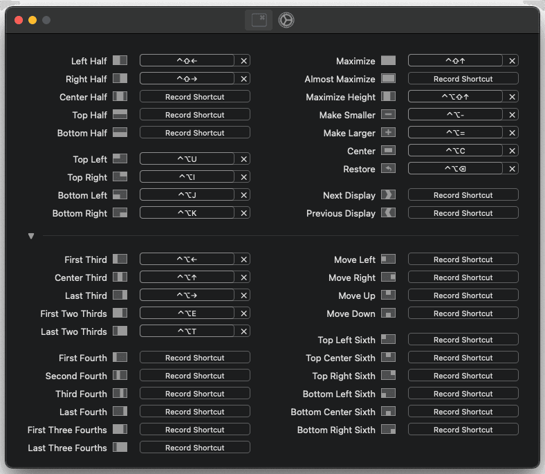 Rectangle Configuration